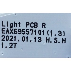 LEDS PARA ILUMINACION DE MONITOR LG / NUMERO DE PARTE EAX69557101 / EAX69557001 / PANEL LM270WR8(SS)(A1) / MODELO 27GP950-B.AUSOMPN
